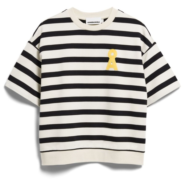 ARMEDANGELS Women’s Bamikaa Stripe Sweat T-shirt Wit