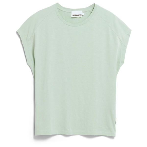 T-Shirt ARMEDANGELS Slub Jersey Damen (Gr XS |grün/grau)