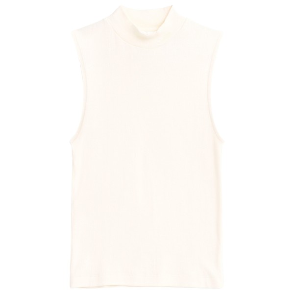 Top KnowledgeCotton Apparel High Neck Rib Top Damen (Gr L |weiß)