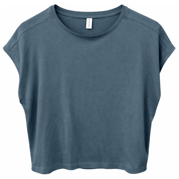 Mazine Ecovero Viscose Cropped T-Shirt T-Shirt Women (Größe S |blau)