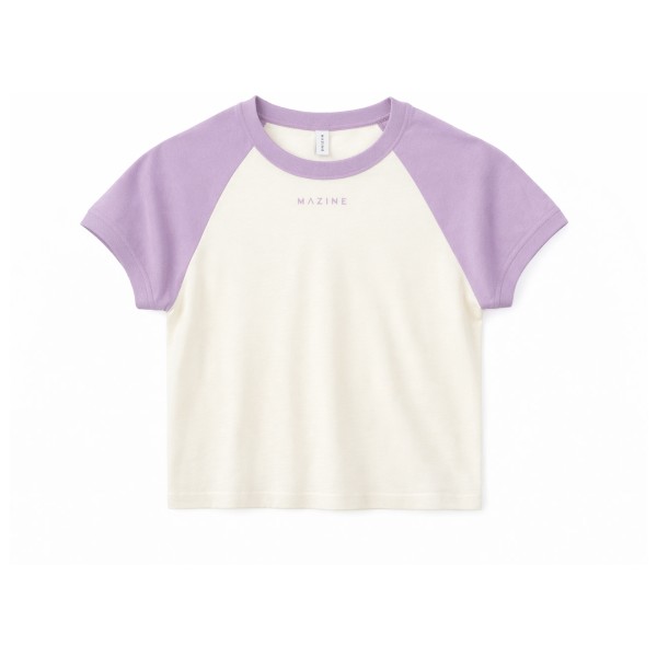 Mazine Contrast Sleeves T-Shirt T-Shirt Damen (Gr L |weiß)