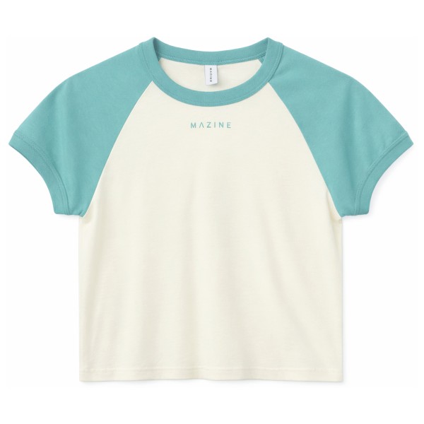 T-Shirt Mazine Contrast Sleeves T-Shirt Damen (Gr L |weiß)