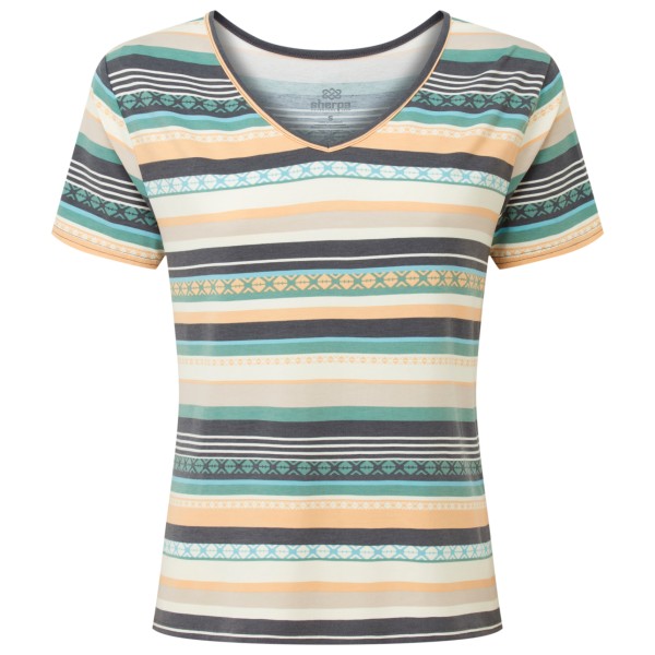 Sherpa Neha V-Neck Tee T-Shirt Damen (Gr S |grau)