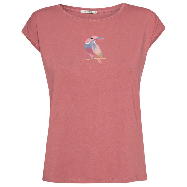 GreenBomb Bird Look Timid T-Shirt Damen (Gr XS |rosa)