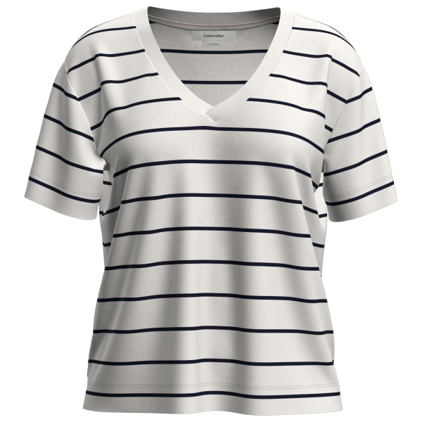 Icebreaker Merino 150 Tech Lite S/S Relaxed V-Neck Merinoshirt Women (Gr M |grau)
