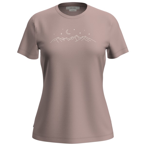 Icebreaker Merino 150 Tech Lite S/S Stars Merinoshirt Women (Gr XS |braun)