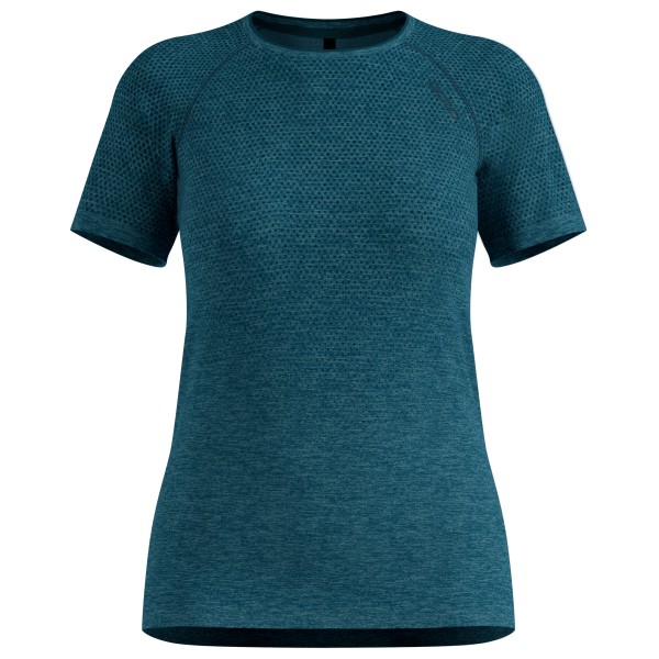 Odlo Women’s Essential Seamless T-Shirt Crew Neck S/S Hardloopshirt Blauw