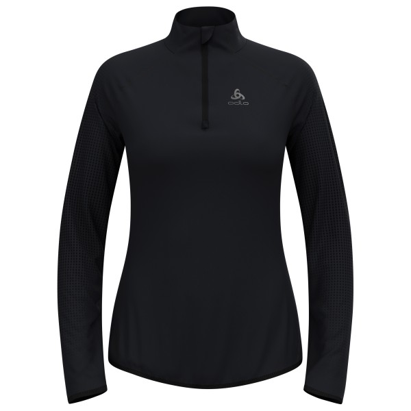 Odlo Women’s Zeroweight Warm Mid Layer 1/2 Zip Hardloopshirt Zwart
