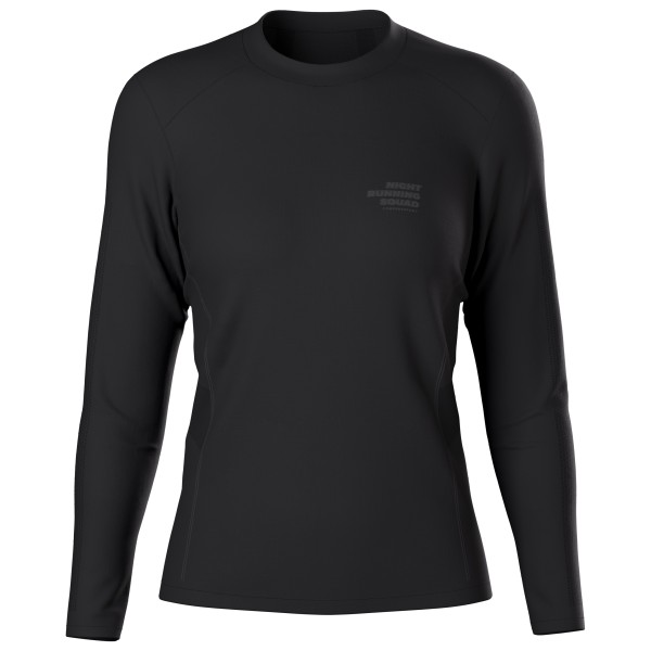 Compressport Women’s Performance L/S Night Running Squad Hardloopshirt Zwart