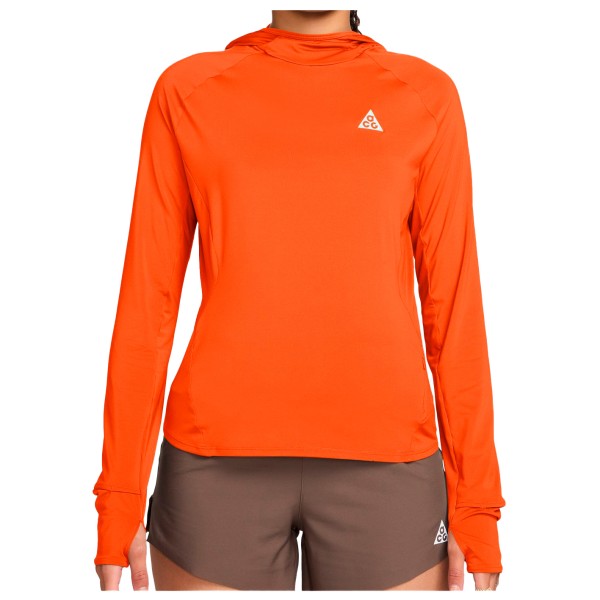 Longsleeve Nike ACG Trail UV Hooded Midlayer Damen (Gr XS |orange)