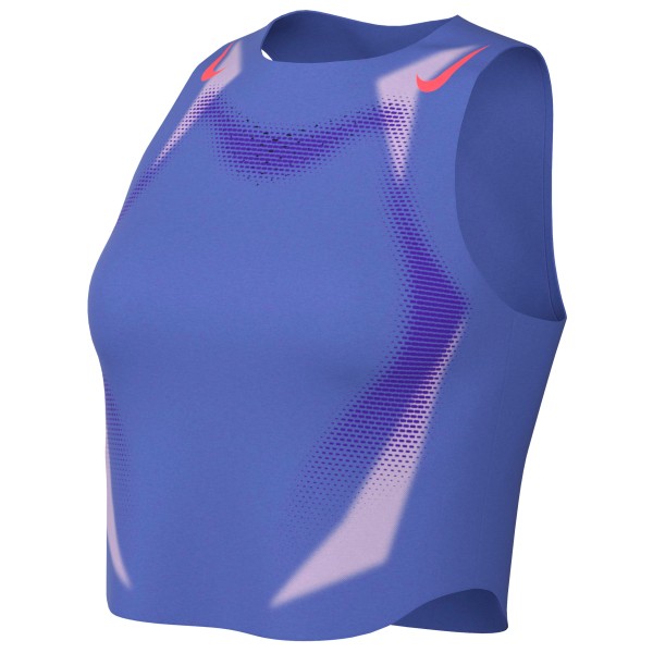 Nike – Women’s AeroSwift DF ADV Cropped Running Tank Top – Tanktop maat M, Blauw