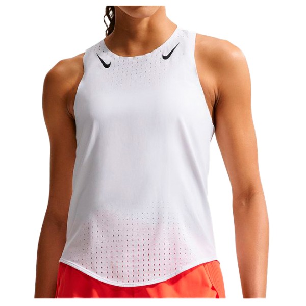 Nike - Women's AeroSwift Dri-FIT ADV Running Singlet - Laufshirt Gr L weiß