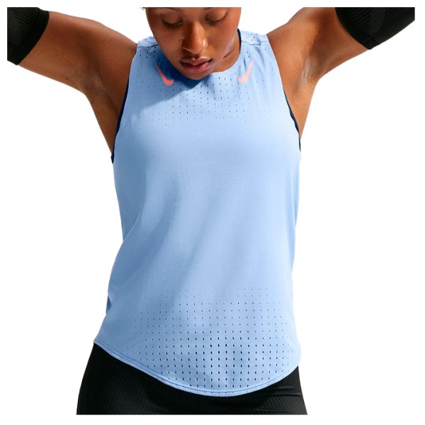 Nike Women’s AeroSwift Dri-FIT ADV Running Singlet Hardloopshirt Blauw