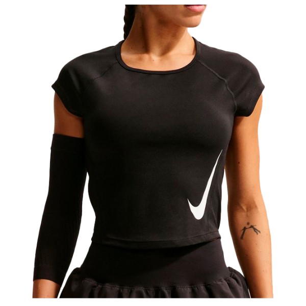 Nike - Women's Swoosh Run Dri-FIT S/S Running Top - Laufshirt Gr L schwarz
