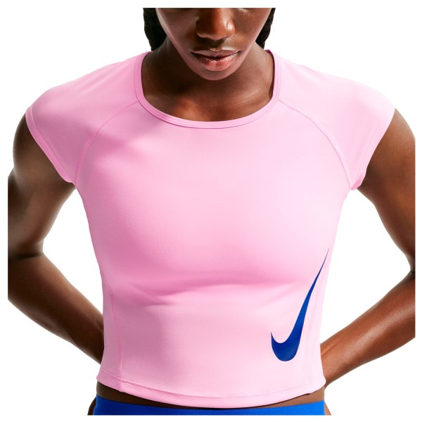 Nike Women’s Swoosh Run Dri-FIT S/S Running Top Hardloopshirt Roze