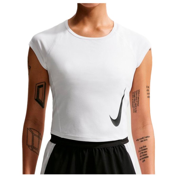 Nike Women’s Swoosh Run Dri-FIT S/S Running Top Hardloopshirt Wit