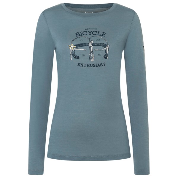 super.natural Women’s Bike Enthusiast L/S Merinolongsleeve Grijs