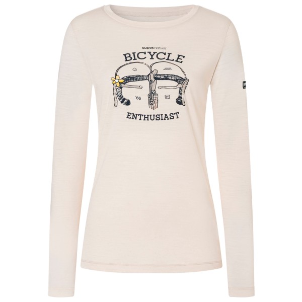 super.natural Women’s Bike Enthusiast L/S Merinolongsleeve Wit