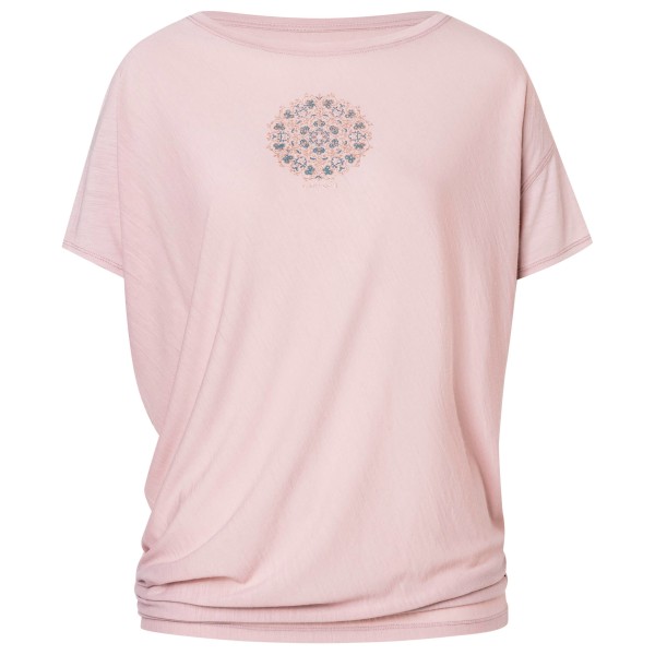 super.natural Women’s Ornamental Loose Tee Merinoshirt Roze