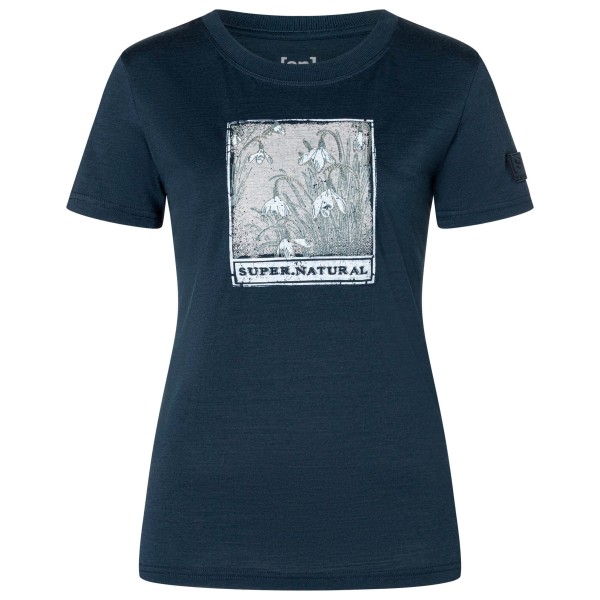 super.natural Women’s Snodrops Bio Jersey Tee Merinoshirt various Blauw