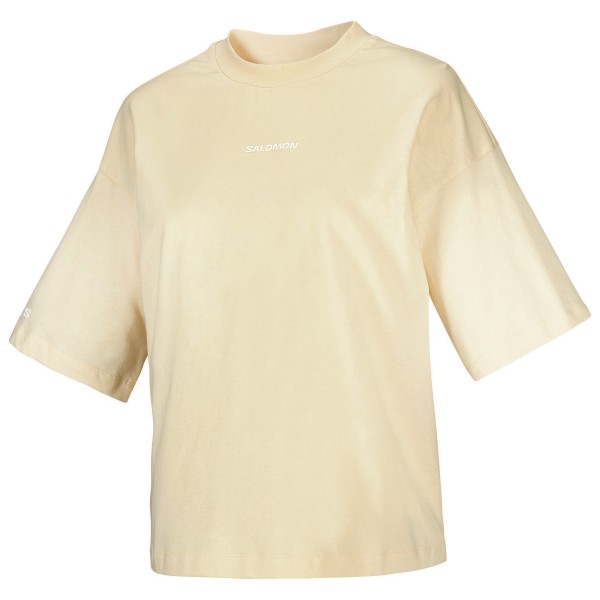 Salomon Women’s Logo Short Sleeve Tee T-shirt Beige