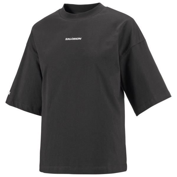 Salomon Women’s Logo Short Sleeve Tee T-shirt Zwart