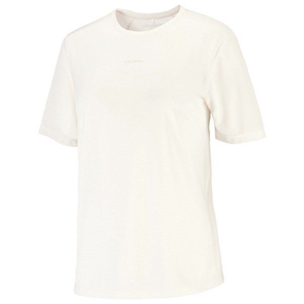 Salomon Women’s Shkout Core Short Sleeve Tee GFX Hardloopshirt Wit