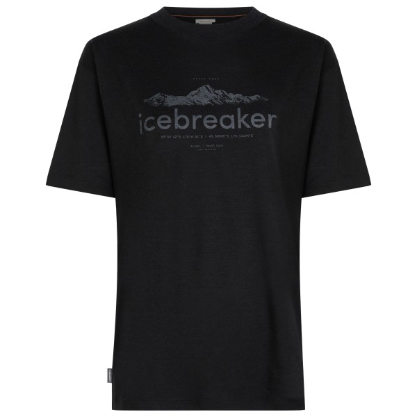 Icebreaker - Women's Merino 150 Tech Lite S/S Relaxed Heritage - Merinoshirt Gr S schwarz