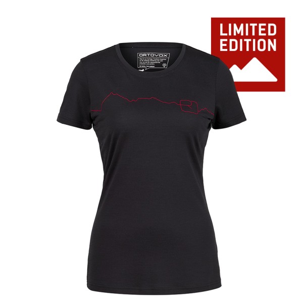 Ortovox 150 Cool Bergfreunde Exclusive TS Merinoshirt Damen (Gr XL |schwarz)