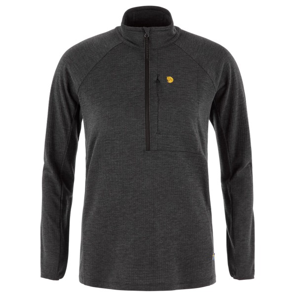 Fjällräven Women’s Bergtagen Midlayer Half Zip Merinoshirt Zwart