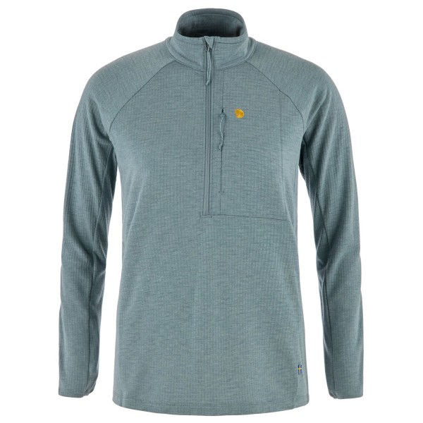 Fjällräven Women’s Bergtagen Midlayer Half Zip Merinoshirt Blauw