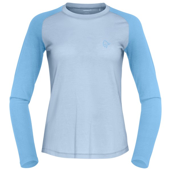 Norrøna Women’s Femund Pureull Long Sleeve Merinoshirt allure Blauw