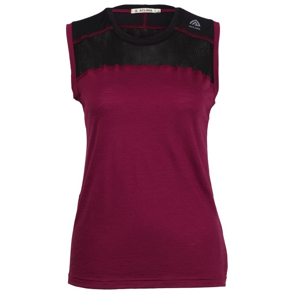 Aclima Lightwool 140 Sports Singlet Merinoshirt Damen (Gr L |lila)