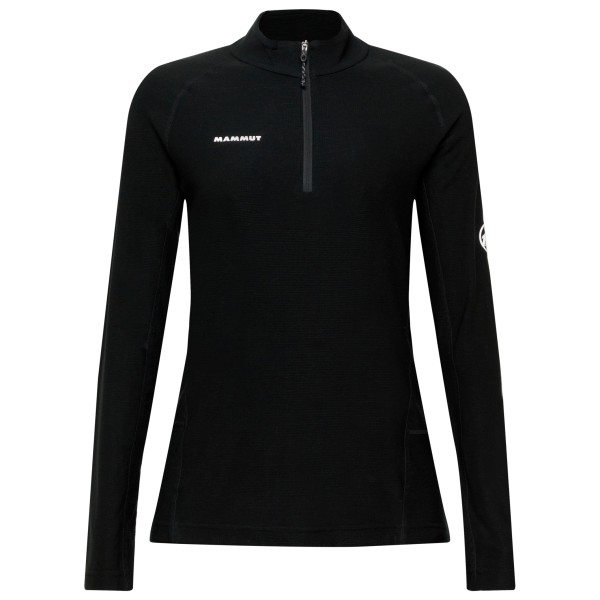 Mammut Women’s Tree Wool Thermal FL Half Zip Longsleeve Sportshirt Zwart