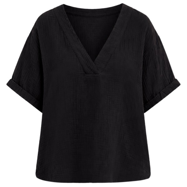 Seafolly Women’s Double Gauze V-Neck Top T-shirt Zwart