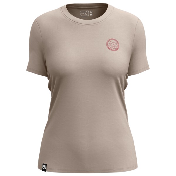 Ortovox Women’s 185 Merino Mountain Badge TS Merinoshirt Dark Linen