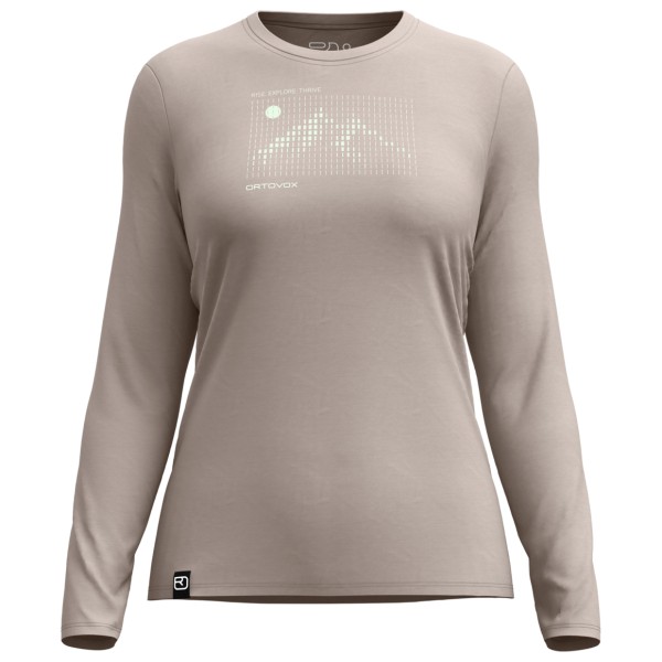 Ortovox Women’s 185 Merino Sunrise L/S Merinoshirt Dark Linen