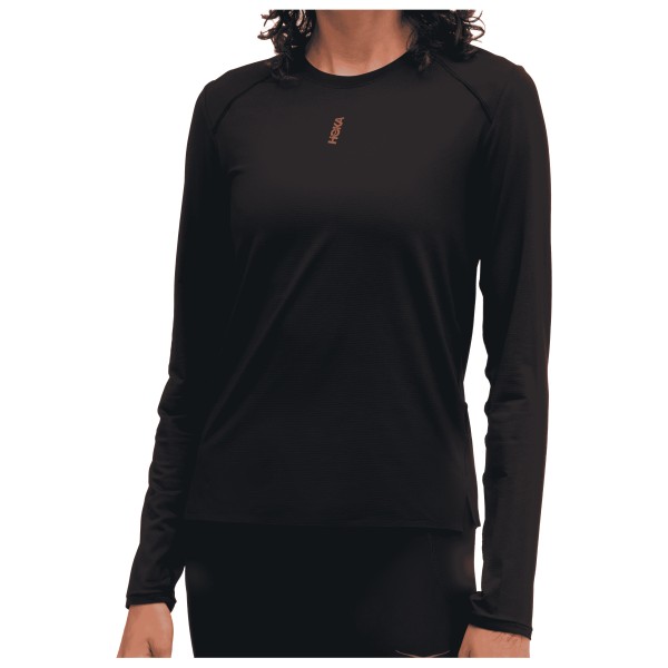 HOKA Women’s Everyrun Long Sleeve Hardloopshirt Zwart
