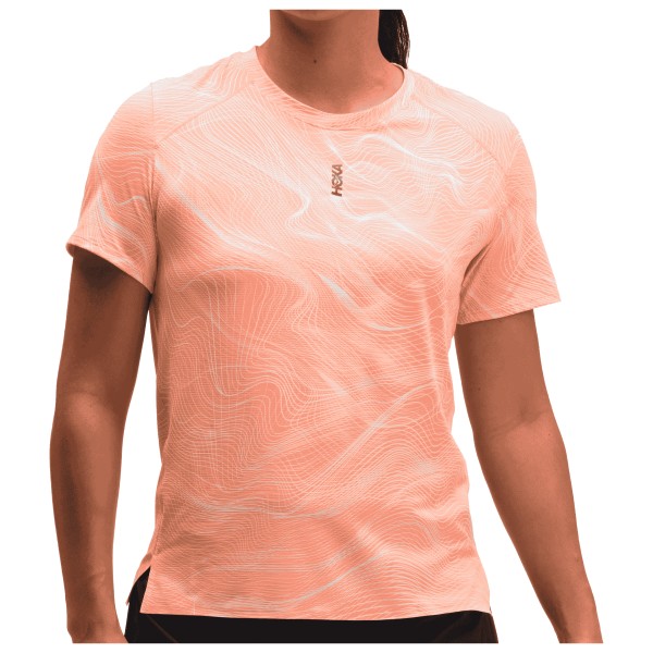 HOKA Women’s Everyrun S/S Clf Prt Hardloopshirt Roze