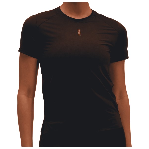 HOKA Women’s Everyrun Short Sleeve Hardloopshirt Zwart