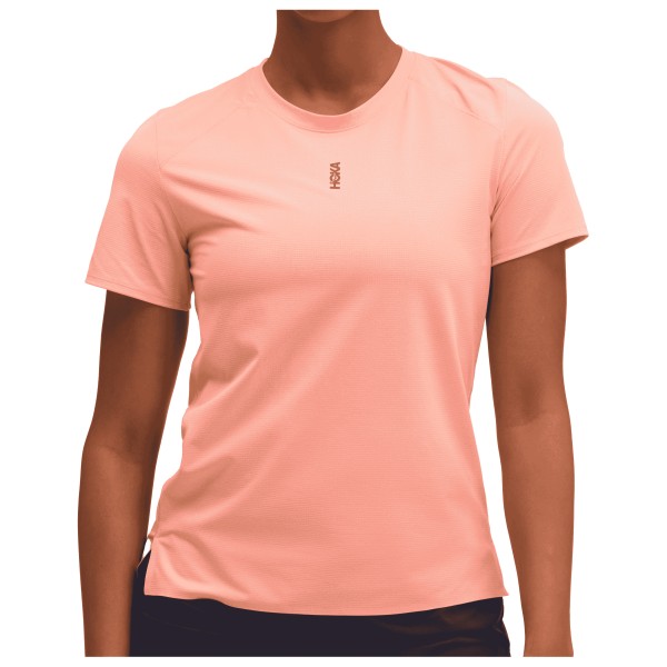 HOKA Women’ Everyrun Short Sleeve Hardloopshirt Roze