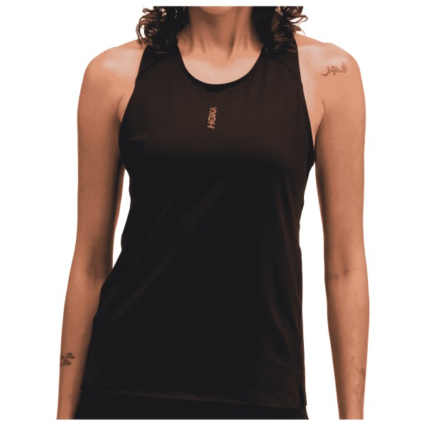 HOKA Women’s Everyrun Tank Hardloopshirt Zwart