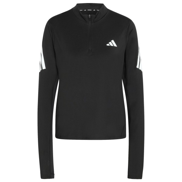 adidas ADI365 Running Iconic Half Zip Laufshirt Damen (Gr S |schwarz)