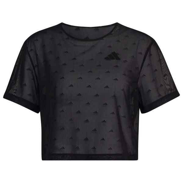 adidas – Women’s Primelift Essentials Workout Boxy Mesh – Sportshirt maat XS, / Zwart