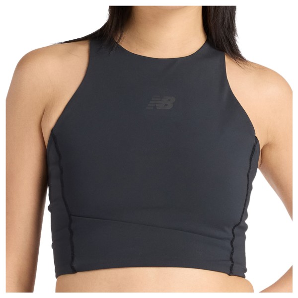 New Balance Women’s RC Elite Storage Crop Tank Tanktop Grijs