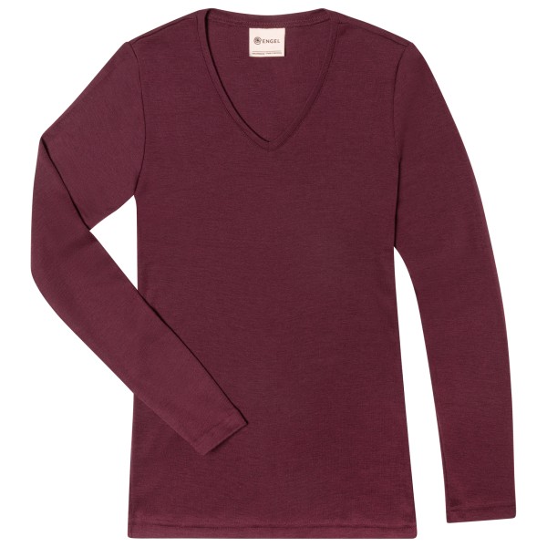 Engel Women’s Shirt L/S Merinoshirt Rood