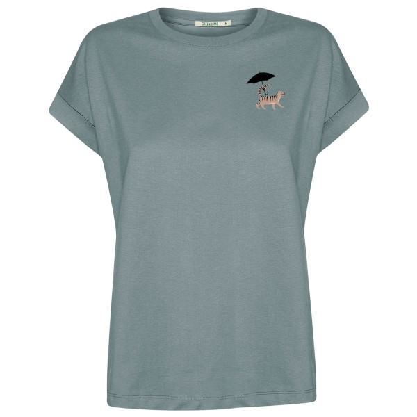 GreenBomb Cat Walk Loony T-shirt Grijs