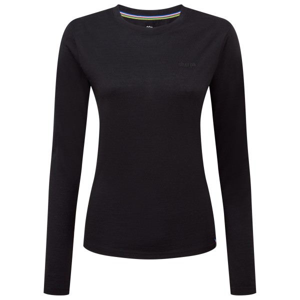 Sherpa Women’ Nanda Merino L/ Tee Longsleeve Zwart