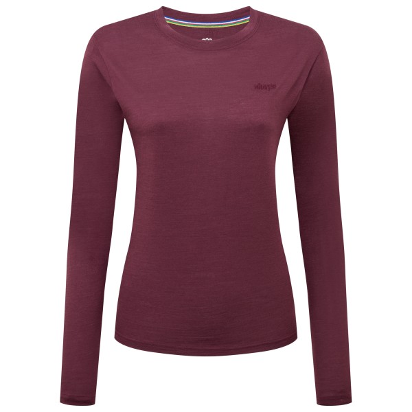 Sherpa Women’ Nanda Merino L/ Tee Longsleeve Rood