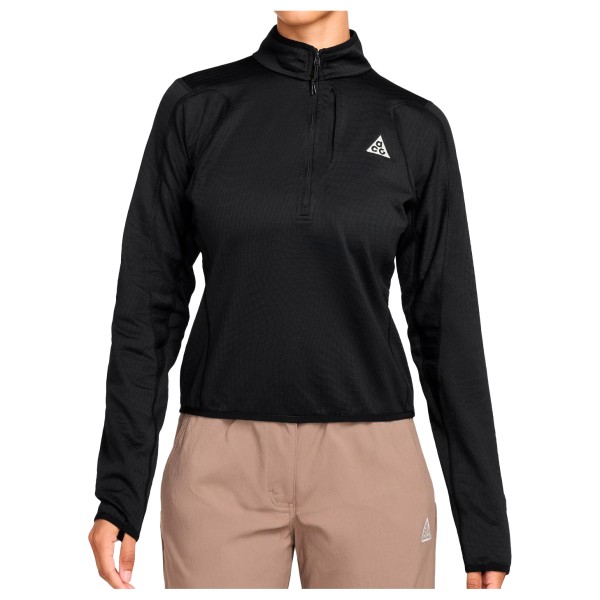 Nike Women’s ACG Therma Fit Wolf Grid Half Zip Top Sportshirt Zwart
